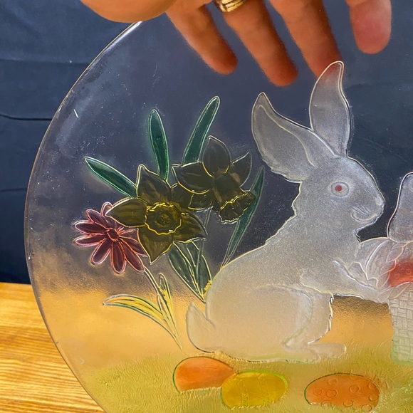 L.E.Smith Round Glass Serving Plate - Picture 4 of 6